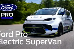 Ford presenta il Pro Electric Supervan, un furgone con 2.000 CV