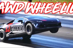 1.800 CV, gomme ad hoc e la Huracan impenna nella drag race [VIDEO]