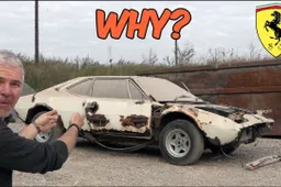 La Ferrari messa peggio al mondo è una 308 GT quasi del tutto arrugginita