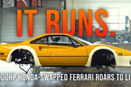 Una Ferrari con motore Honda? Non tutti i tuning vengono per nuocere [VIDEO]