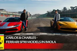Carlos Sainz e Charles Leclerc in pista a Imola con la SF90 Stradale [VIDEO]