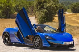 La McLaren 570S Spider al Parco Valentino 2018