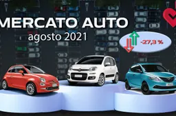 Mercato auto agosto 2021: calo netto rispetto al 2020