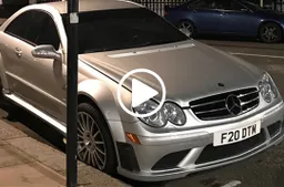 Mercedes CLK 63 AMG Black Series: a Londra è rimasta...sul cric