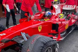 Juan Pablo Montoya sulla Ferrari F2008: l'occasione alle Finali Mondiali Ferrari