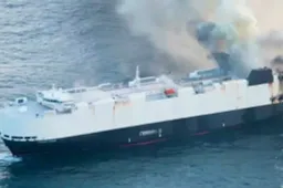 Affondata un'altra nave piena di auto: oltre 3.000 sono finite in mare, danni per mezzo miliardo
