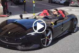 Guai per Ibrahimovic e la sua Ferrari Monza SP2: i vigili svedesi lo hanno multato