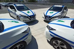 5 Nissan Leaf entrano nella flotta della Polizia e del Sindaco dell’Aquila