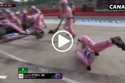 Sfiorato il peggio al pit stop Racing Point: ecco cosa è successo a Imola [VIDEO]