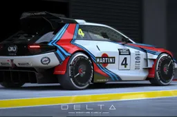 Lancia Delta HF Integrale: come sarebbe oggi in livrea Martini
