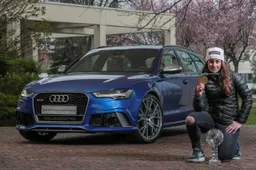 La Campionessa Sofia Goggia si gode la potenza di Audi RS 6 Avant performance
