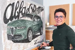 L’arte e i motori: l'ultima opera di Berardino è un omaggio ad Alfa Romeo Tonale