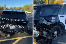 Si addormenta alla guida con l'Autopilot e tampona la Polizia