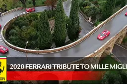 Ferrari e lo spettacolare tributo alla Mille Miglia [VIDEO]