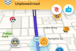 Waze introduce la segnalazione strade innevate in Italia