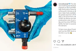 Il team Mercedes AMG F1 presenta la sua idea di ventilatore polmonare