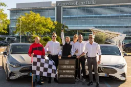 Record di autonomia, sul Grande Raccordo Anulare, per la Mercedes CLA elettrica