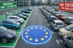Parcheggi esclusivi per auto elettriche: l'idea UE fa discutere