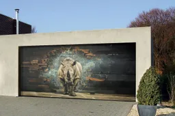 L'era del box anonimo è finita: ora la porta del garage ha la sua livrea