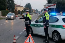 Inchioda alla vista del posto di blocco: era senza patente da anni