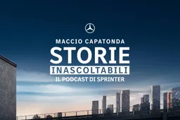 Maccio Capatonda lancia il nuovo podcast “Storie inascoltabili” e lo farà a bordo del Mercedes-Benz Sprinter