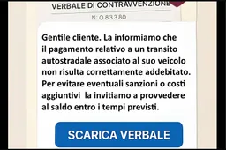 Ricevi questo messaggio sul cellulare? Non cliccare! È una truffa sui pedaggi autostradali