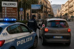 Fermato dalla polizia con 14 bambini a bordo di una 500L: la scena surreale a Palermo
