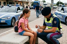 Genitori ripartono dall’autogrill e dimenticano la figlia di 10 anni: panico sulla Salerno-Reggio