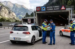 Follia nel tunnel del San Gottardo: 21 sorpassi a 172 km/h e positivo al test antidroga