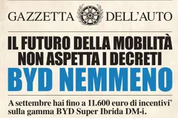 Fino a 11.600 euro di incentivi privati: BYD risponde al caro carburante con il "Decreto BYD"
