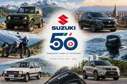 Suzuki Italia compie 50 anni: dal Samurai alla eVitara, la storia del marchio nel nostro Paese