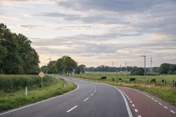 Fietserspad door het Nederlandse landschap