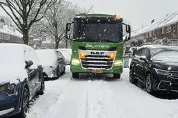 20260107 Inzamelwagen Dar in de sneeuw