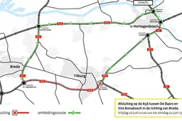 omleidingskaart a58 de baars tilburg reeshof tcm26 345792