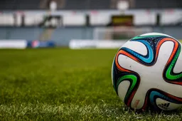 voetbal stadion bal