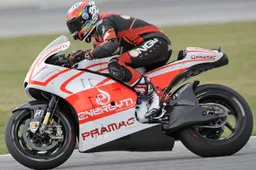 Alex De Angelis, 66 giri con la Ducati MotoGP a Misano