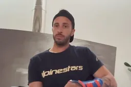 Andrea Dovizioso spiega le sue condizioni: "In carrozzina per 2-3 settimane"