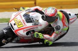 Andrea Iannone promuove la Ducati GP13 Laboratorio