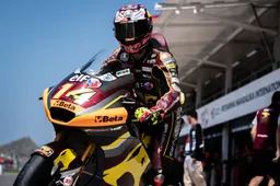 Tony Arbolino che fatica: in Moto2 è come nel 2022