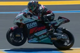 Moto2 Le Mans: Aron Canet, eroica pole position (con caduta)