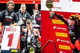 Aprilia: week-end da favola nel British Superbike