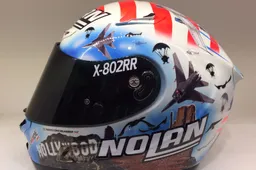 Superbike Laguna Seca: Marco Melandri, il casco omaggia l'America