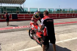 Superbike Test Misano Chaz Davies un'altra scivolata
