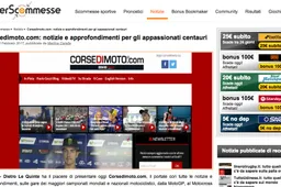 Parlano di noi: Corsedimoto presentato da SuperScommesse.it