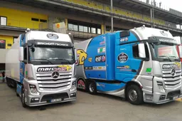 MotoGP: I camion del team Marc VDS arrivati al Mugello