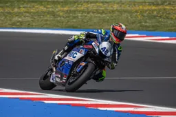 Stock Misano: Lorenzo Dalla Porta vittorioso dopo la bandiera rossa