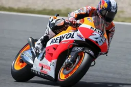 MotoGP Catalunya Warm Up: Pedrosa 1°, caduta di Rossi