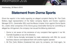 MotoGP Caso Dorna "Tutte le accuse sono infondate"