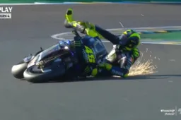 MotoGP Le Mans, Valentino Rossi scivola: ipotesi media al posteriore