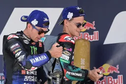 MotoGP, Fabio Quartararo: un diavolo a cavallo nel box di Maverick Vinales
